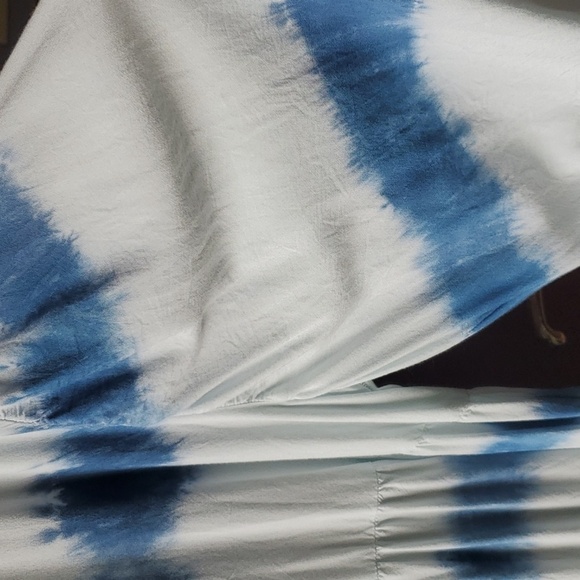 Simply Southern Blue Tie Dye and White Dress Long Sleeve Med⁹ - Picture 5 of 7